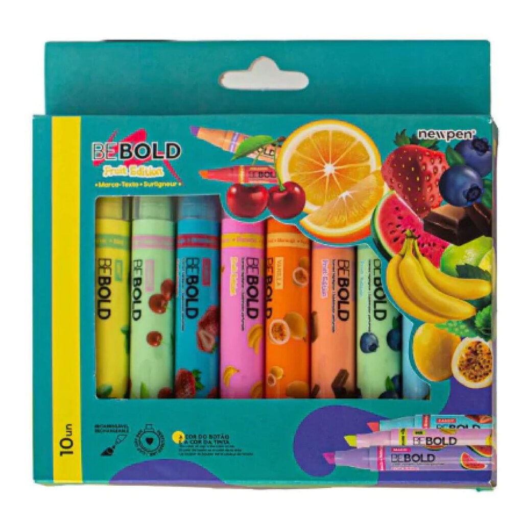 Resaltadores Perfumados BeBold Fruit x10 - New Pen