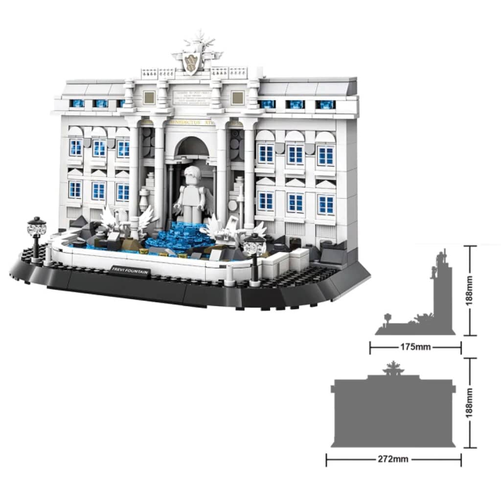 Rompecabezas 3D Fontana di Trevi 650 Piezas - Funny Land