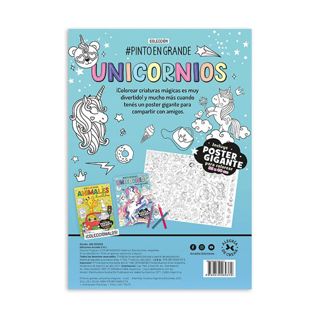 Libro para Colorear Unicornios Magicos