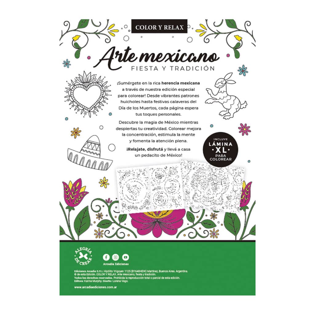 Libro para Colorear Arte Mexicano Arte y Tradicion