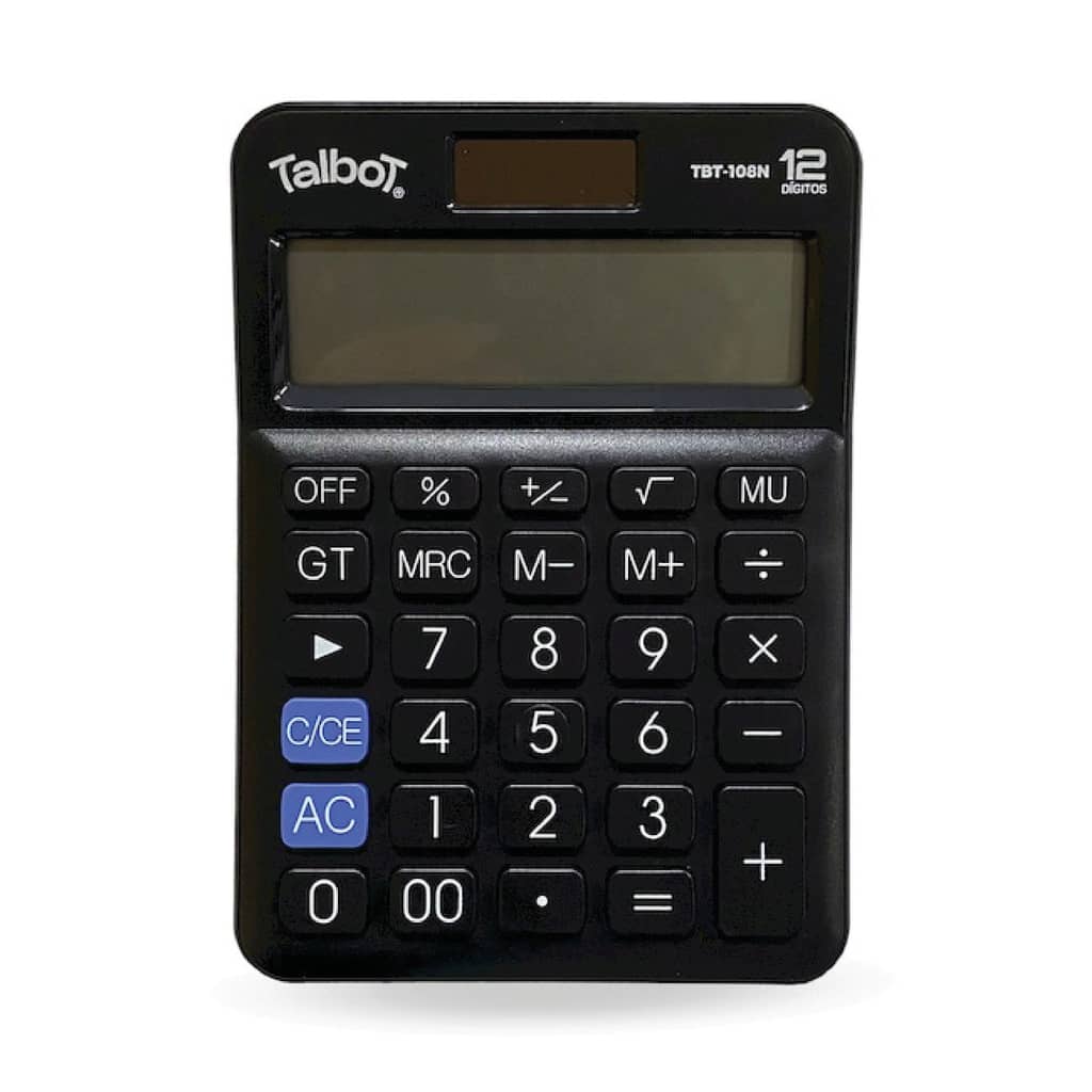 Calculadora Escritorio 12 Digitos DC-108N - Talbot