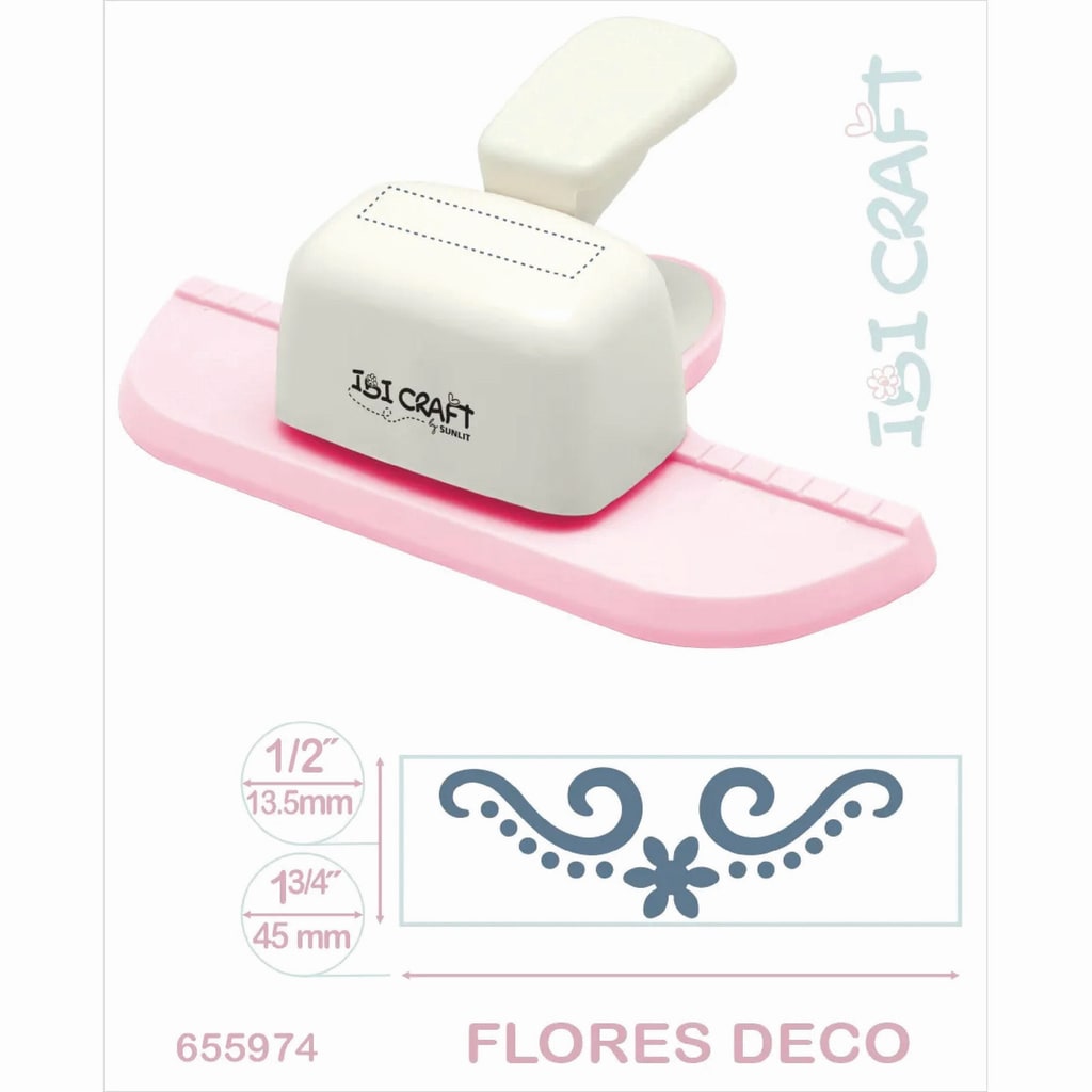 Perforadora de Guardas Jumbo "Flores Deco" - Ibi Craft