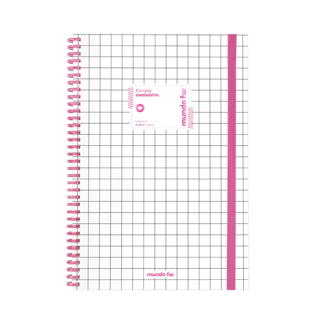 Cuaderno Infinity Book A4 Premium cuadriculado Classic ByN - FW