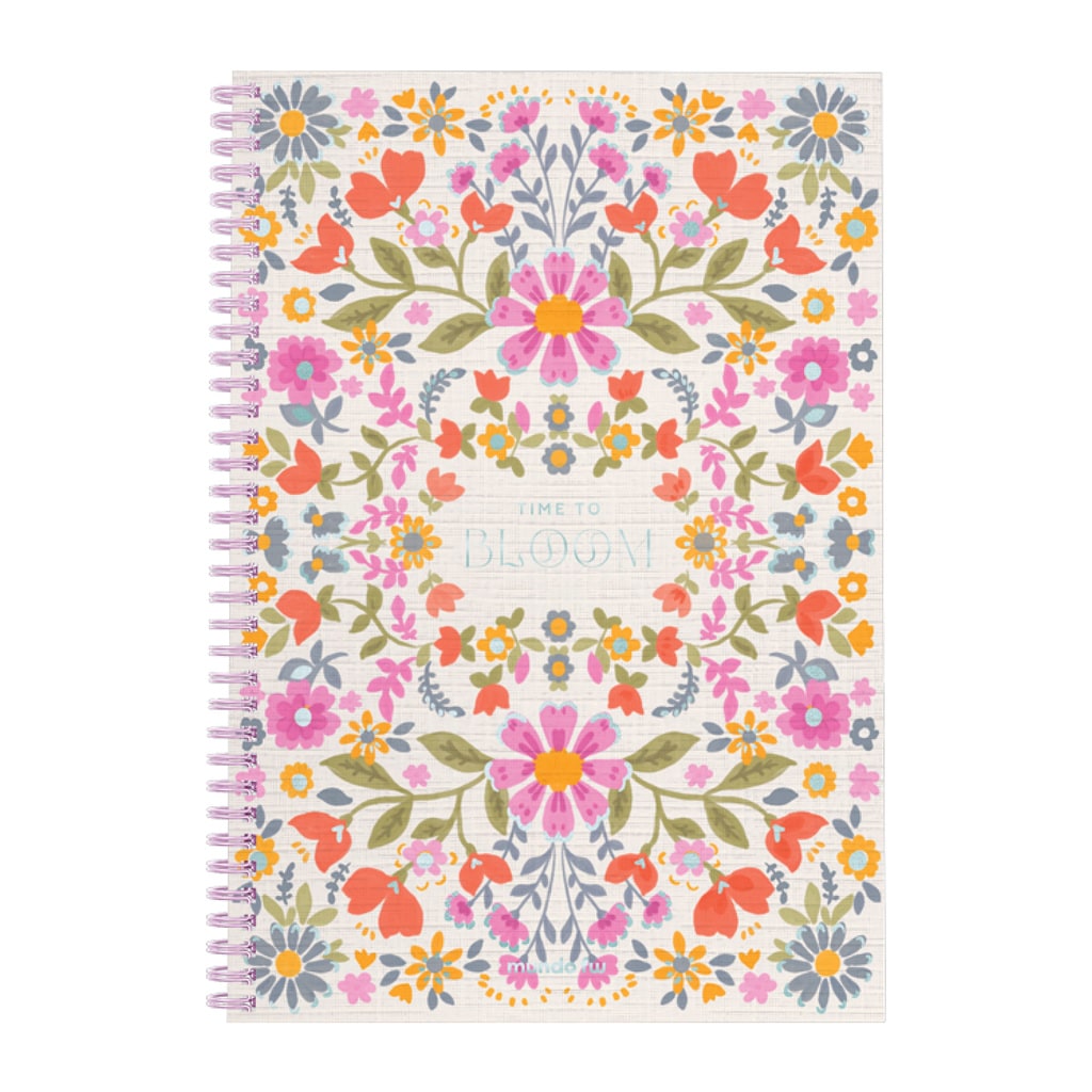 Cuaderno Infinity Book A4 Semirrigido Cuadriculado Belle Bloom - FW