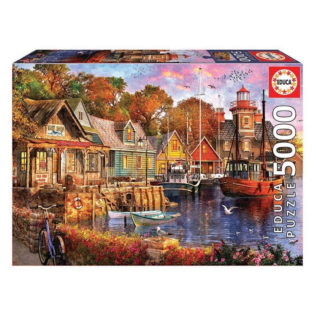 Puzzle 5000 pcs Atardecer en el Puerto - Educa®