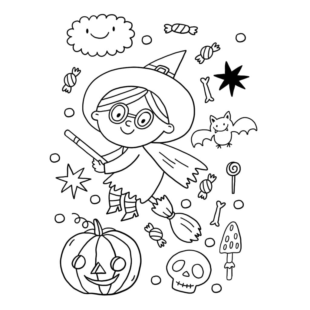 Libro para Colorear Amo Pintar Halloween