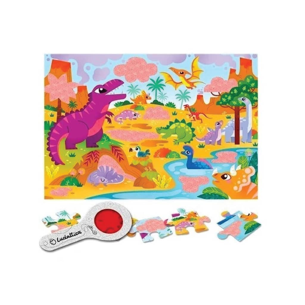 Secret Puzzle Los Dinosaurios + 3 años - Ludattica