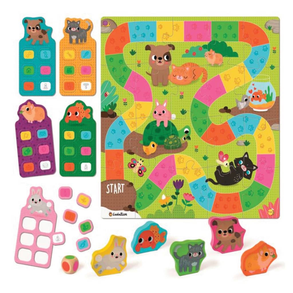 Puzzle + Juego I Love Pets - Ludattica