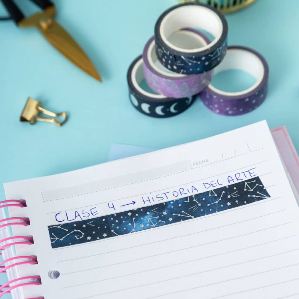 Washi Tape con Stamping x4 Astros - Punto Cero