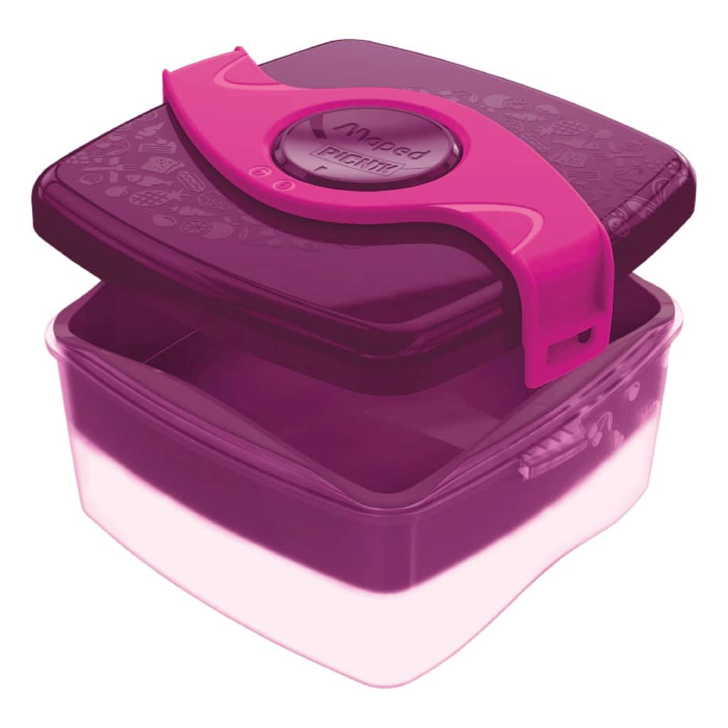Tupper Plástico 2 Compartimientos Rosa - Maped