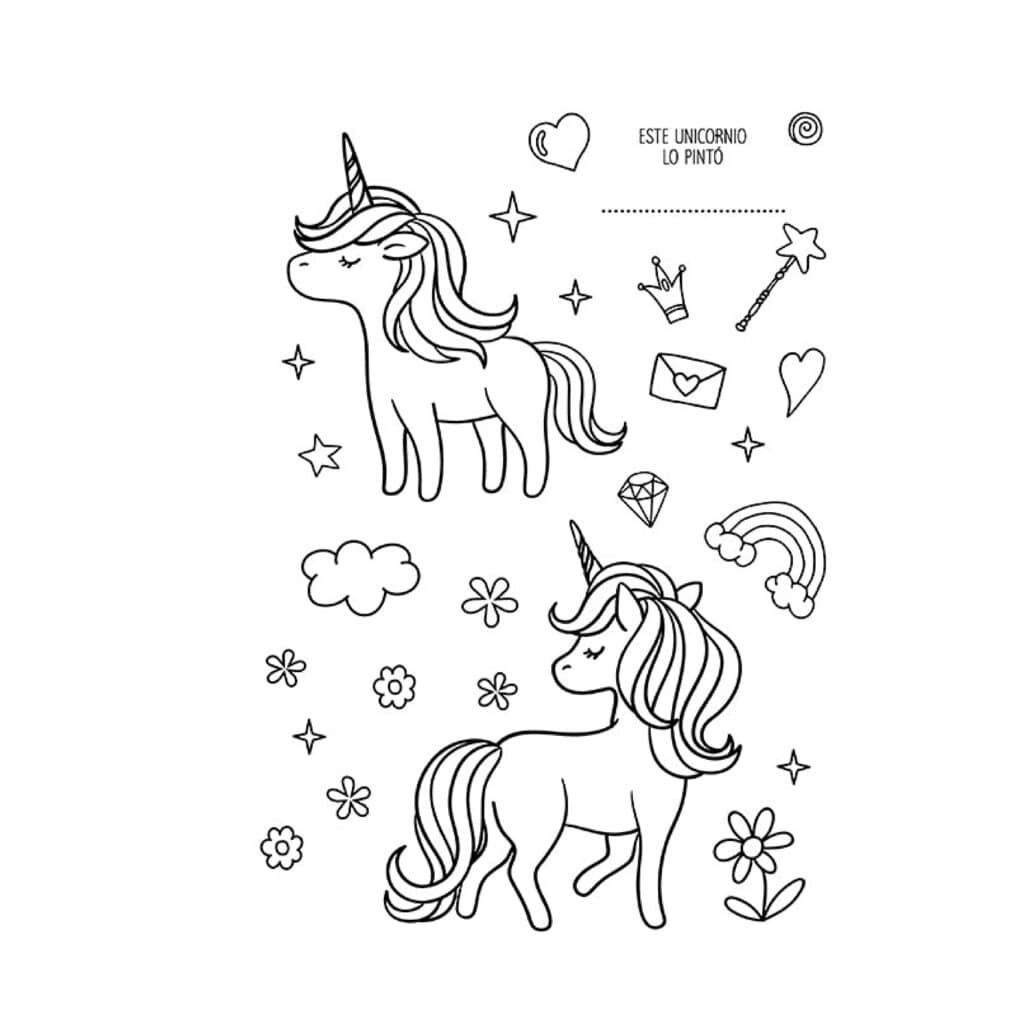 Libro para Colorear Unicornios Magicos