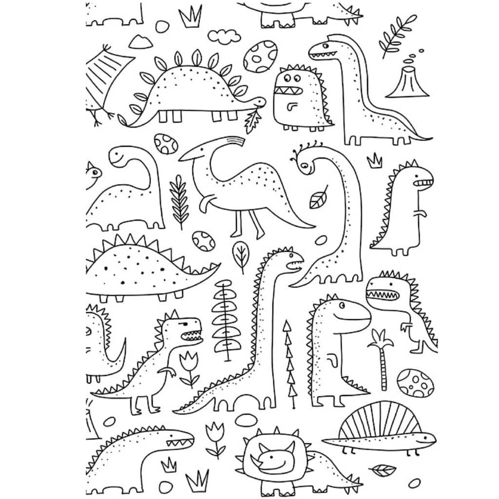 Libro para Colorear Amo Pintar Dinosaurios
