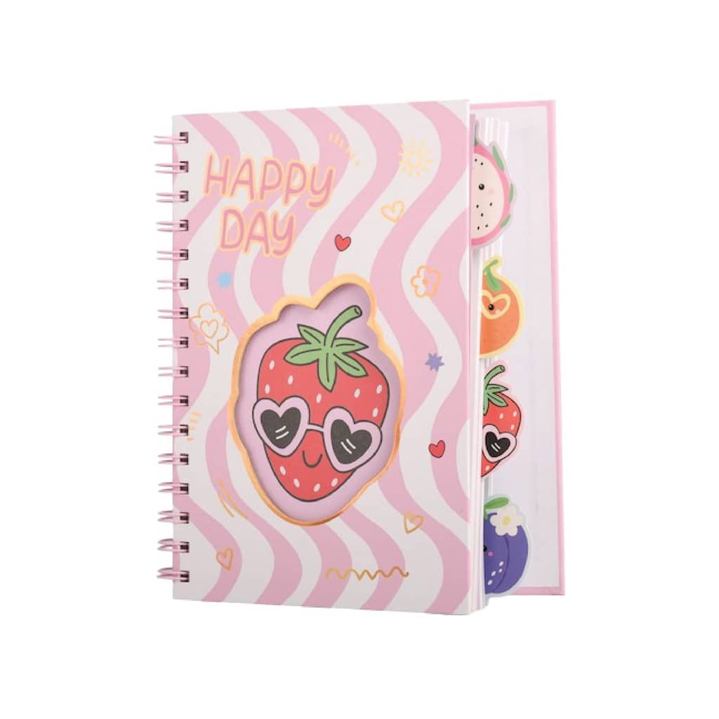 Cuaderno 13x18 cm 80 H con Índice Frutilla - Talbot