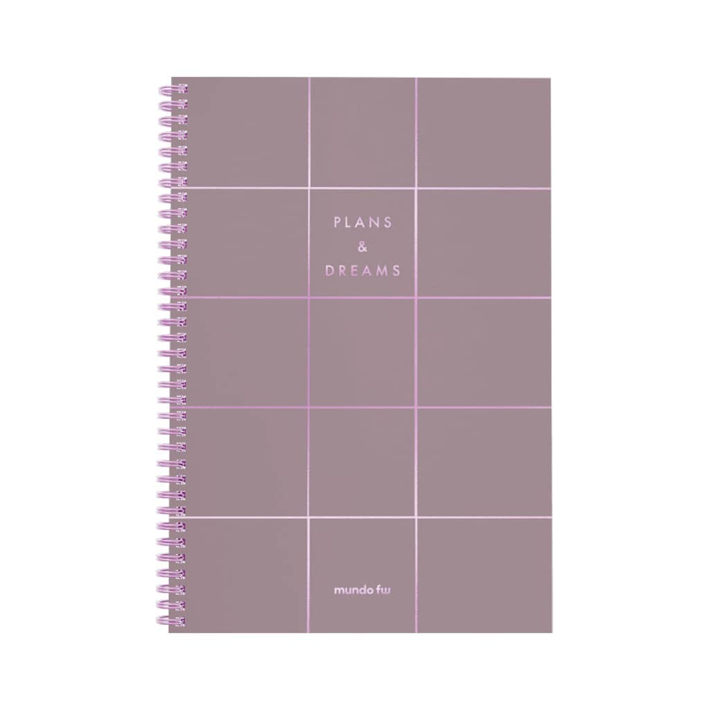 Cuaderno Infinity Book A4 Semirrigido Neo Pink Grid Rayado - FW