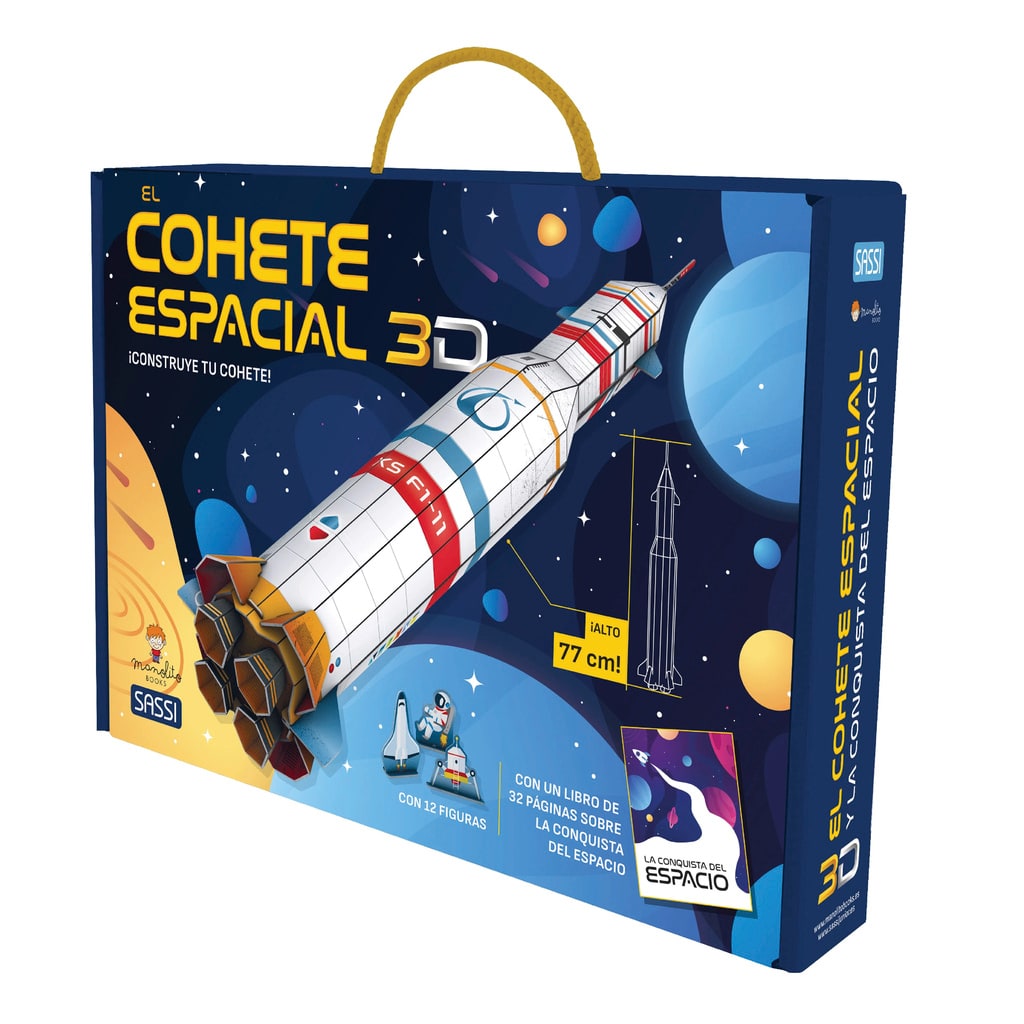 Maqueta + Libro Cohete Espacial - Manolito Books