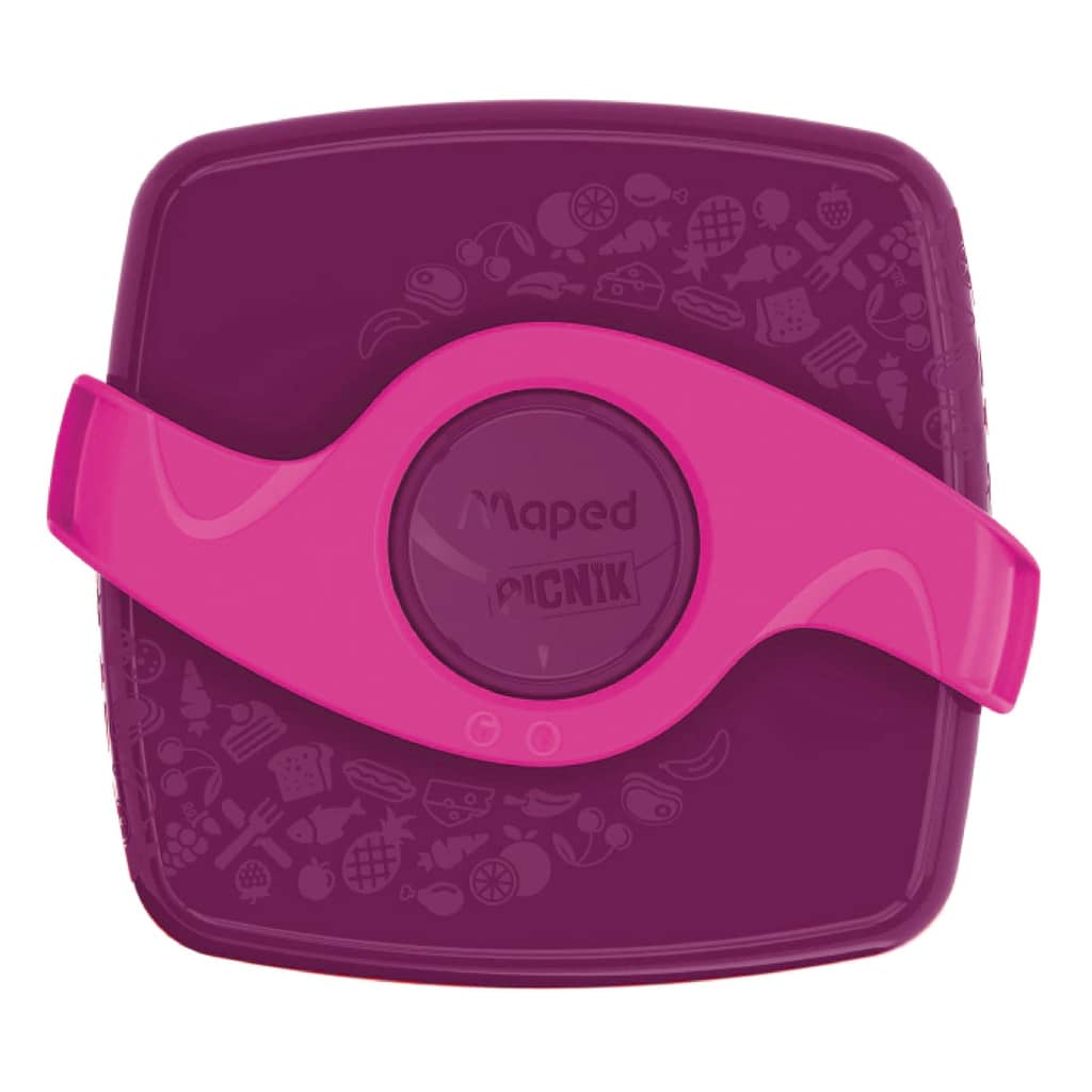Tupper Plástico 2 Compartimientos Rosa - Maped