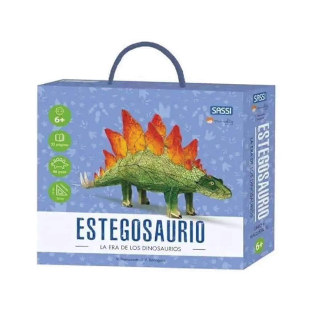 Maqueta + Libro Estegosaurio - Manolito Books