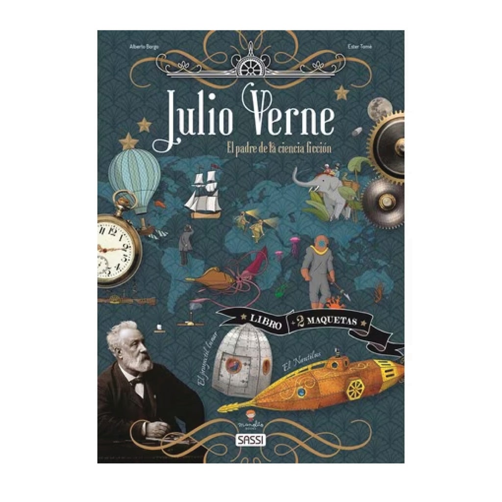 Maqueta + Libro Julio Verne - Manolito Books