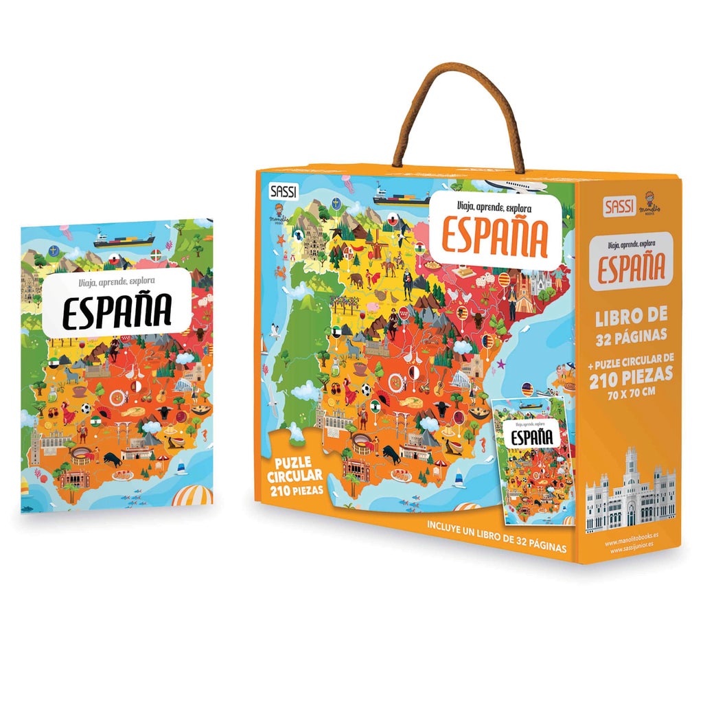 Puzzle + Libro España - Manolito Books
