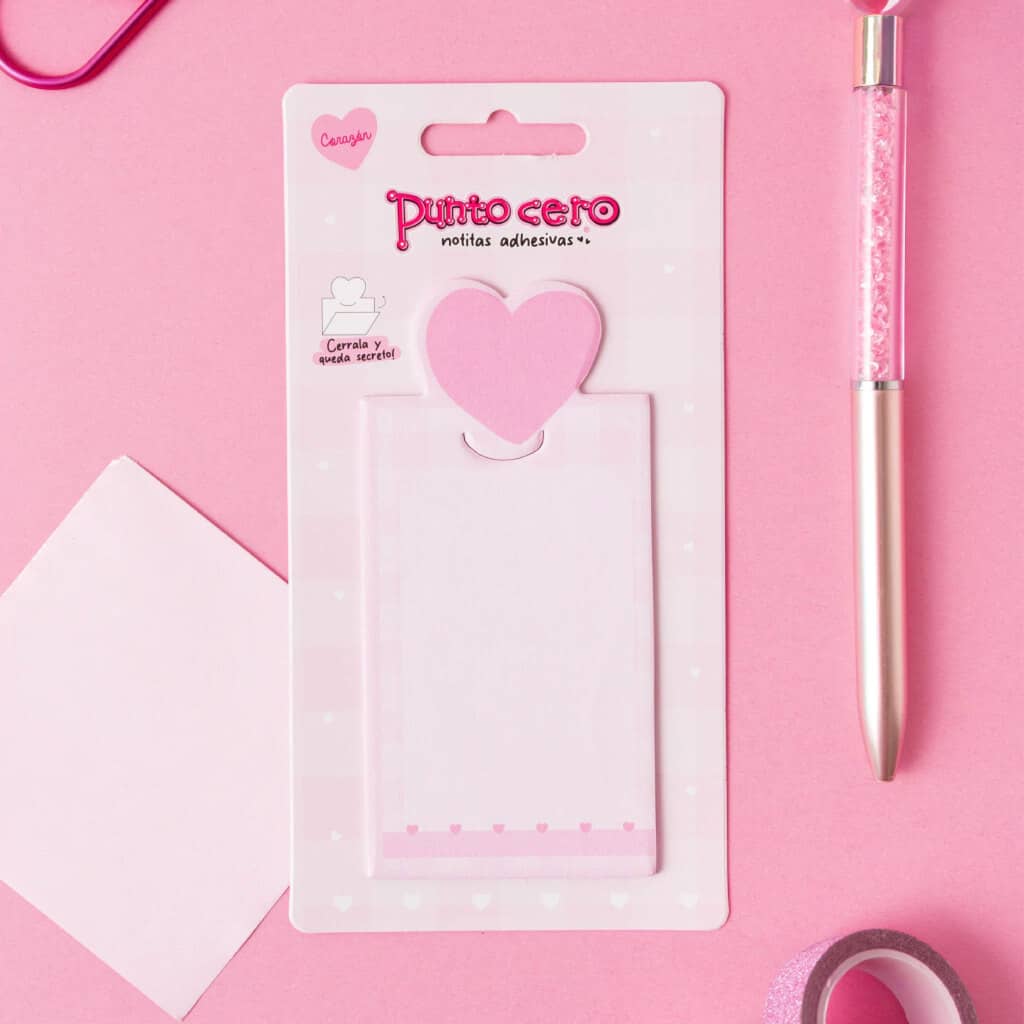 Notas Adhesivas Corazón - Punto Cero