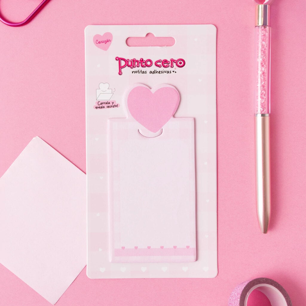 Notas Adhesivas Corazón - Punto Cero
