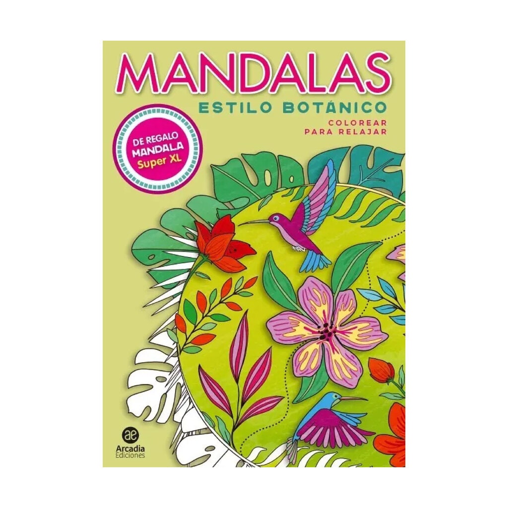 Libro para Colorear Mandalas estilo Botanico