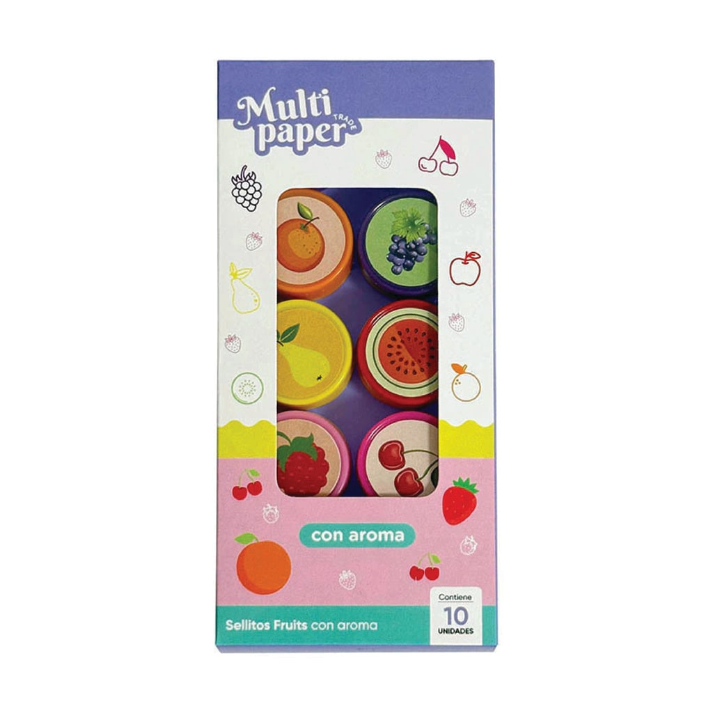 Sellos con Aroma Fruits x10 - Multipaper