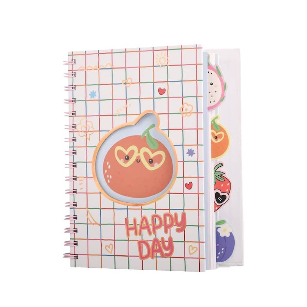 Cuaderno 13x18 cm 80 H con Índice Naranja - Talbot