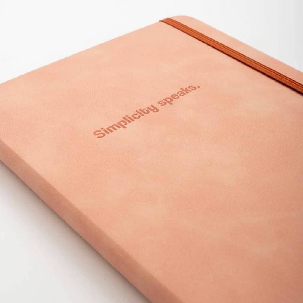 Cuaderno Sketch Simply Tapa Dura Simil Cuero 80 H 135 gr - FW