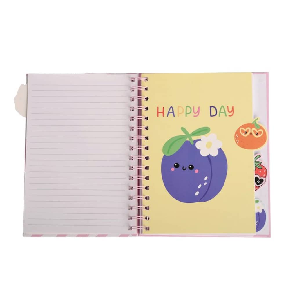 Cuaderno 13x18 cm 80 H con Índice Frutilla - Talbot