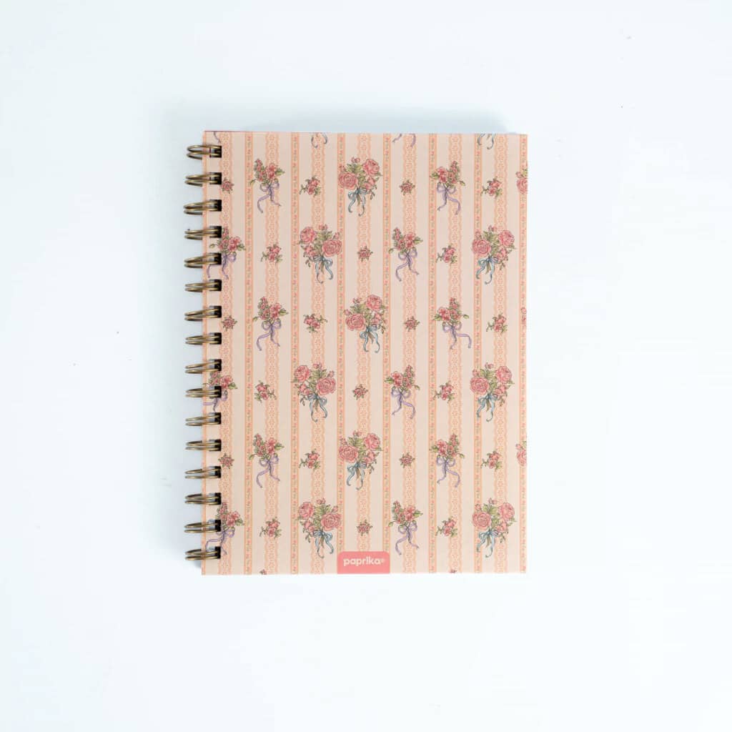 Cuaderno A5 Tapa Dura Rayado La Vie en Rose - Paprika