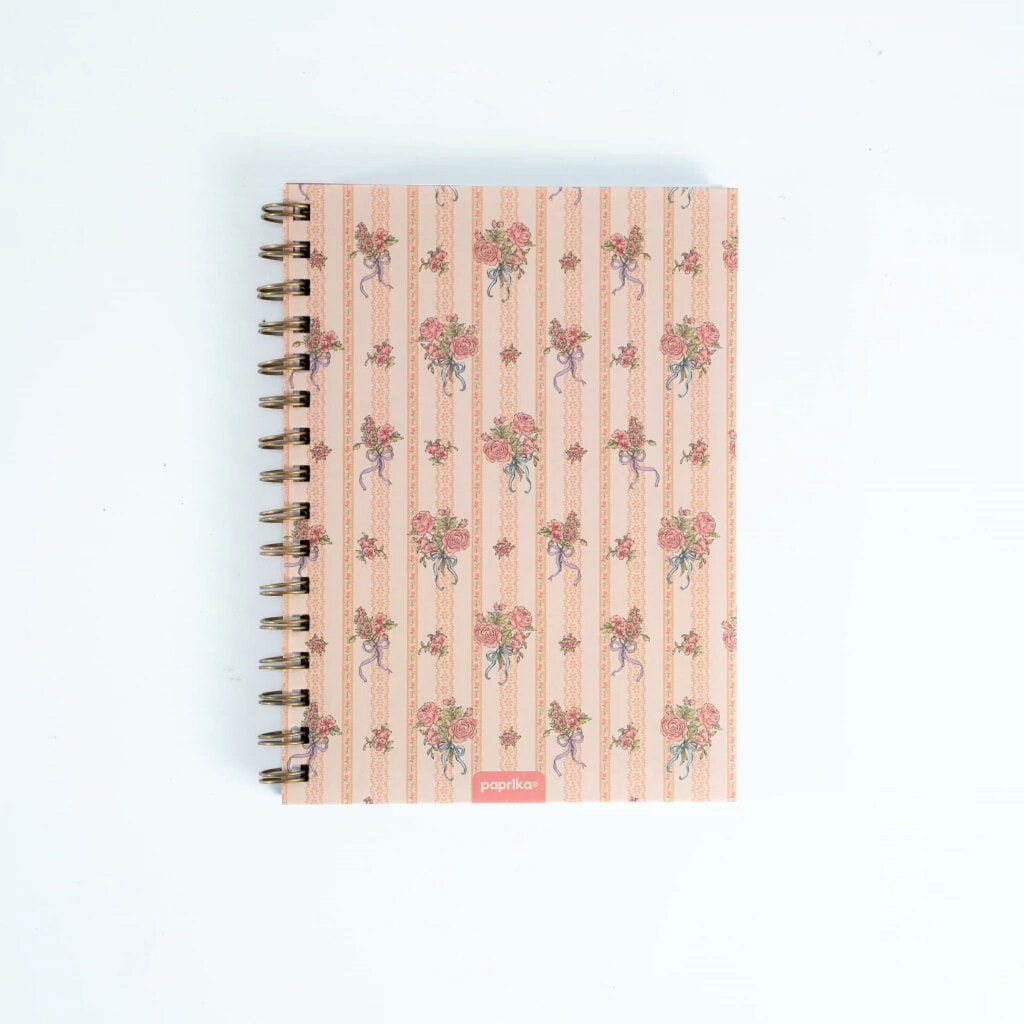 Cuaderno A5 Tapa Dura Rayado La Vie en Rose - Paprika