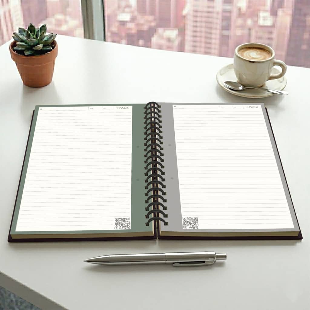 Mega Cuaderno infinity book A4 Bpack Black Rayado - FW