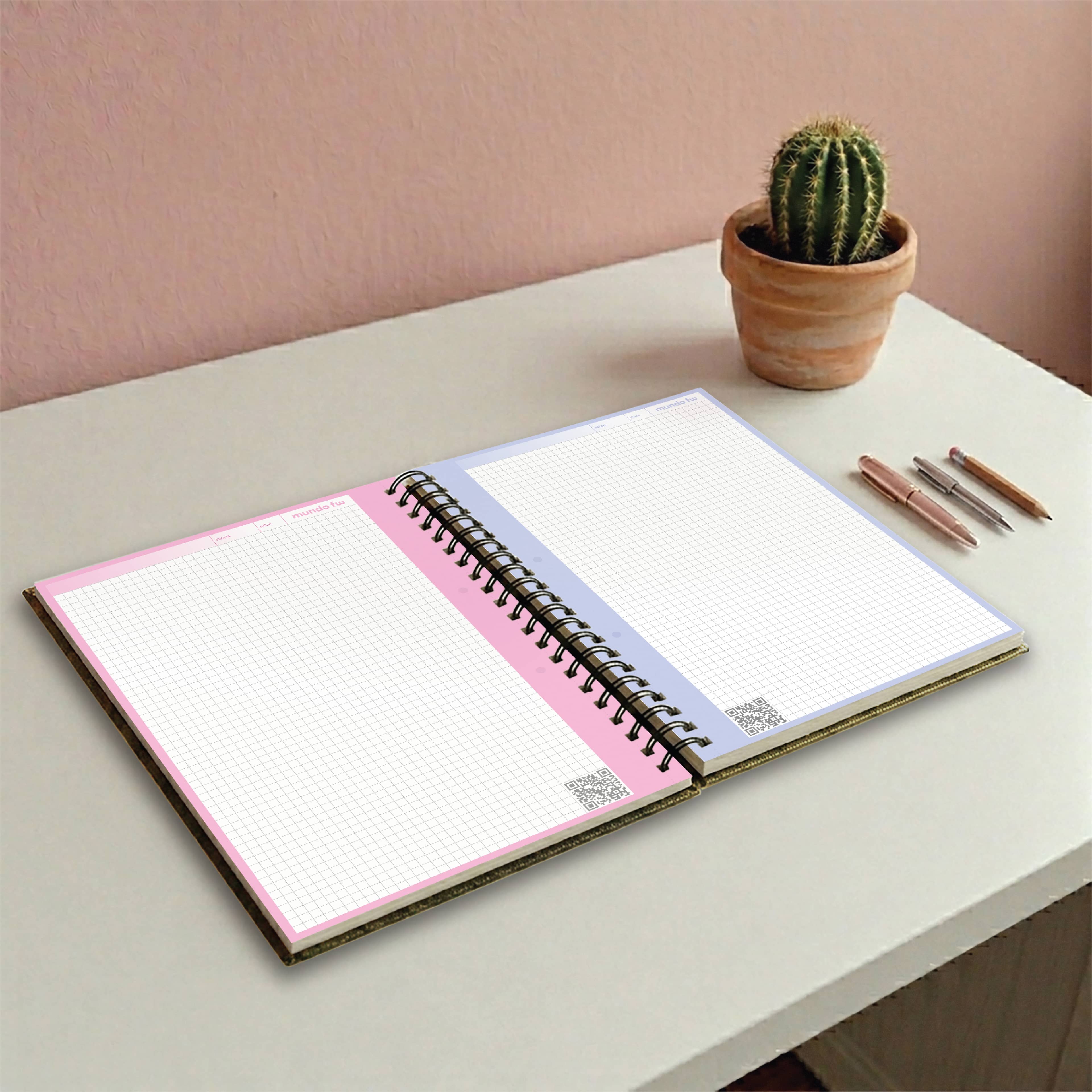 Cuaderno Infinity Book A4 Premium cuadriculado Classic ByN - FW