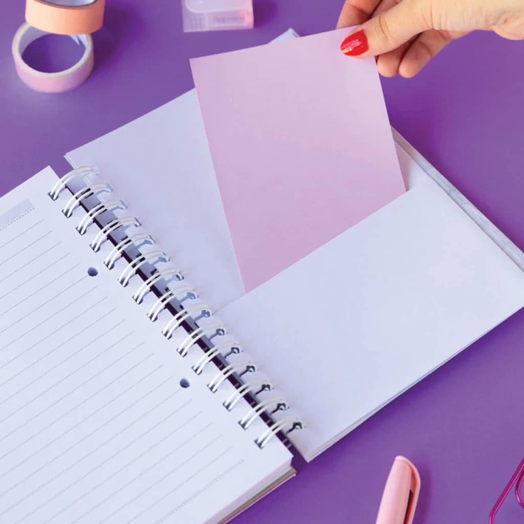 Cuaderno A5 Full Hojas Removibles Estrellas - Mi Punto Cero