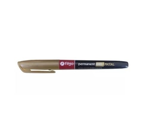 Marcador Permanente Metalizado Punta Fina 040 - Filgo
